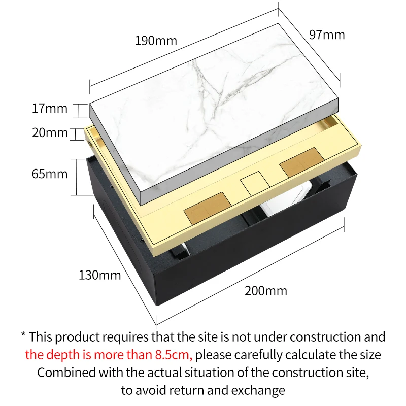 Imagem -03 - Vendas da Fábrica Modulares Personalizados Soquetes 4eu Revestimento de Aço Inoxidável com Mármore Embutidos Ouro de Alta Qualidade as