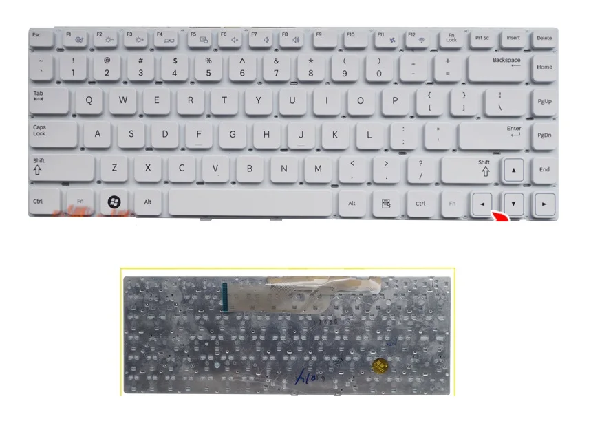 New Laptop US Keyboard For Samsung NP300E3A NP300V3A 300V3A 300E3A White Keyboard