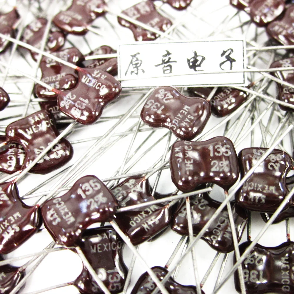 

20PCS/50PCS Silver mica capacitors capacitance line SAN fever Mica 135PF 500V FREE SHIPPING