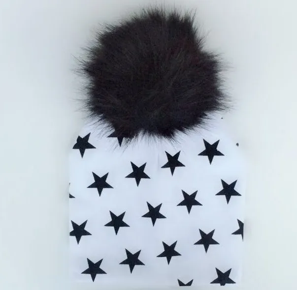 2019 spring winter Toddler infant children baby cotton colorful raccoon hat boy cap beanie for girls and boys aged pom pom hat