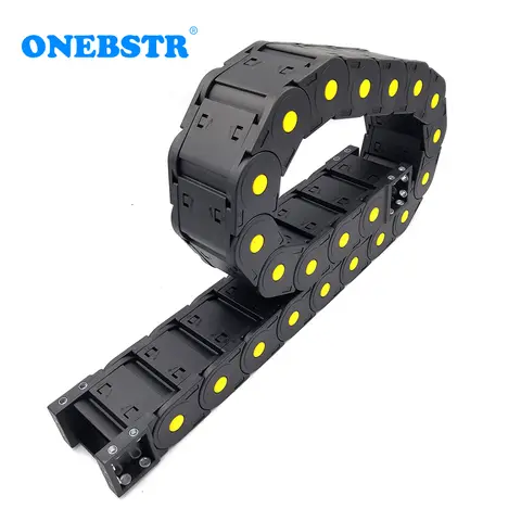 트레일러 CNC 조각 기계 탱크용 폐쇄 형 케이블 드래그 체인 와이어 캐리어, 향상된 변속기 견인 라인, 1 m, 35x50mm