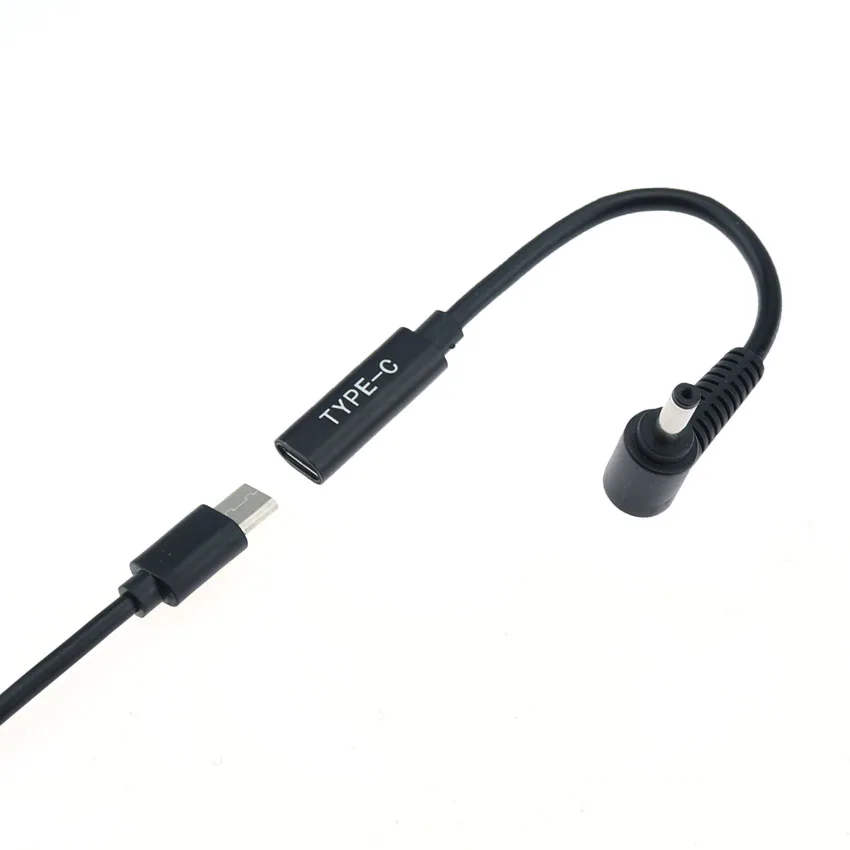 USB 3.1 نوع C أنثى إلى تيار مستمر 7.9*5.0 4.0*1.35 5.5*2.5 2.1 4.8*1.7 ملليمتر ذكر PD شاحن الطاقة محول كابل موصل لينوفو HP