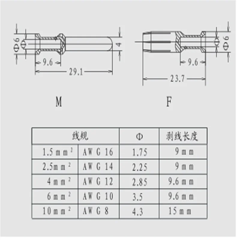 50PCS Crimping pin - ck4,0-ed-10,00st Ag silver plating - 1586198