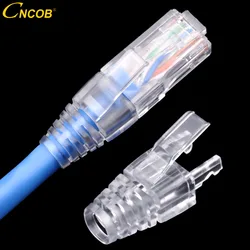 6.7mm rj45コネクタキャップcat6rj45コネクタブーツ移動防止ネットワークケーブルクリスタルヘッド保護カバー