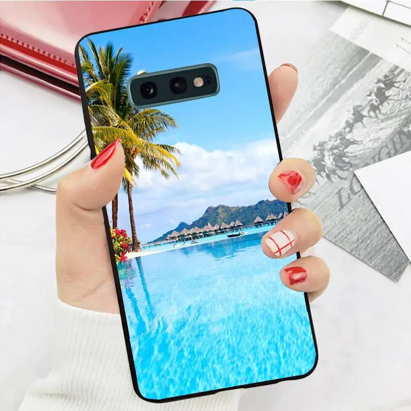 The Sea Waves Beach spray ocean island Cover For Samsung Galaxy S24ULTRA S23ULTRA S21FE S24PLUS S22+ S20PLUS s20ULTRA S20FE case