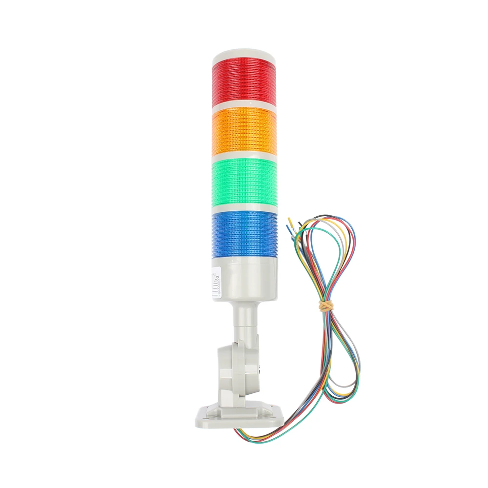 Lumière rotative à piles 180 LED, clignotant stable, alarme, voyant d'avertissement industriel pour machine CNC 12V 24V AC 110V 220V