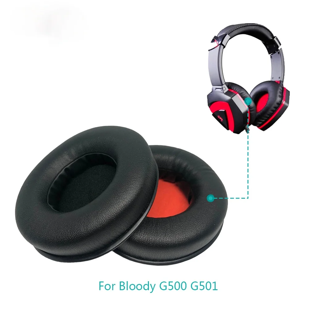 1 คู่แผ่นรองหูฟัง Earpads เปลี่ยนถ้วย Earmuffs สําหรับ Bloody G500 G501 G-500 G-501 G 500 G 501 หูฟัง