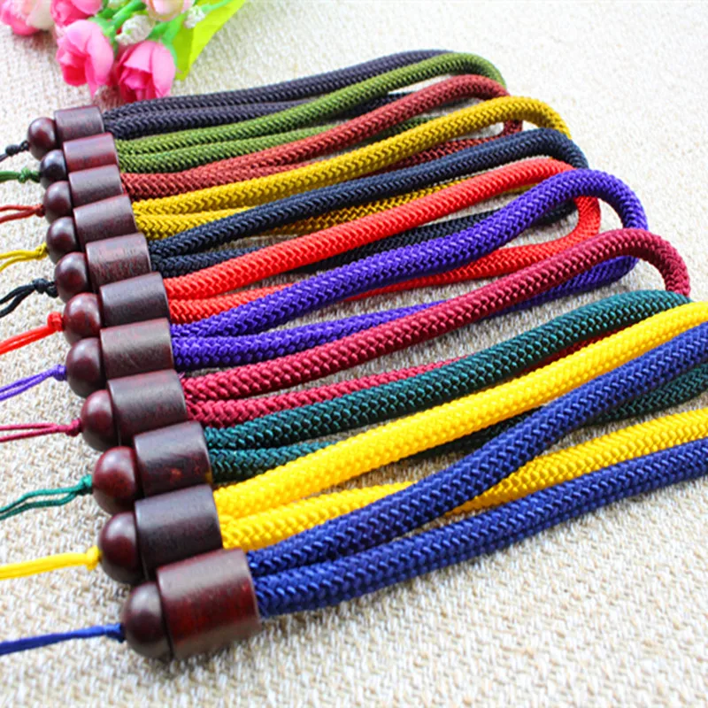 Wordless Barrel Bead Hand Knitting Rope Handle Hanging Plaything DIY Accessories