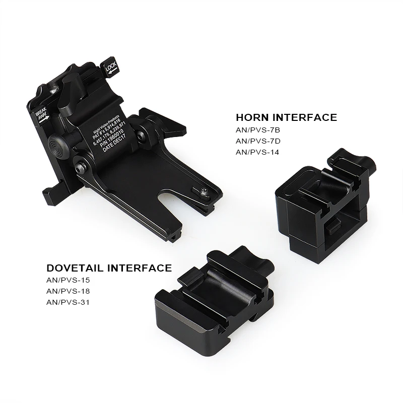 Free Shipping TD-O1 Adapter Style Night Vision Mounts Two Types For Helmet   Scope Mounts Helmet  Accessories OS24-0237