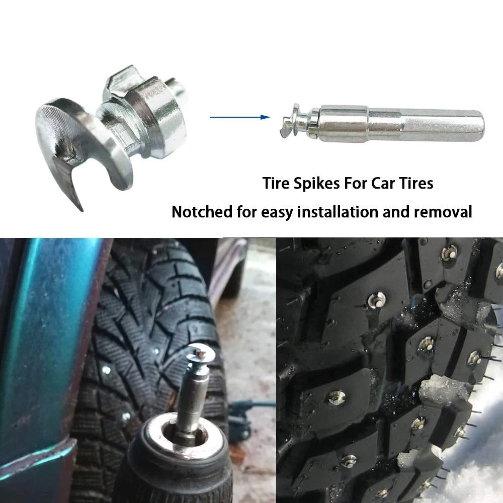 16pcs Spikes Tyre studs Bicycle Shoes Boots Motorbik car snow studs for Skoki Opon Screw in Tire Stud Tungsten Tips Hjolbaroa