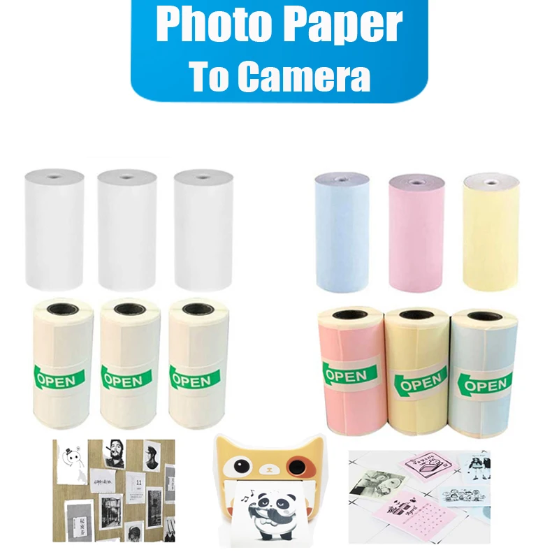 Photo Paper Thermal Printing for Instant Printer Camera Dual Lens Screen Video Children Outdoor Gift DIY Sticker