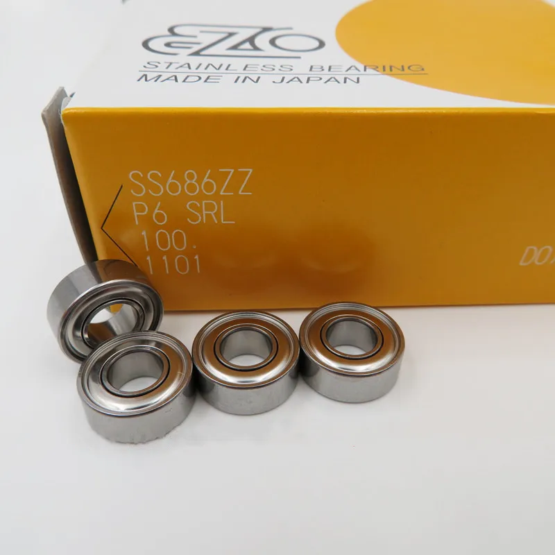 10 adet JAPAN EZO paslanmaz çelik rulman S683 684 685 686 687 688 689ZZ 3x7x3 4x9x4x11x5 6x13x5 7x14x5 8x16x5 9x17x5mm