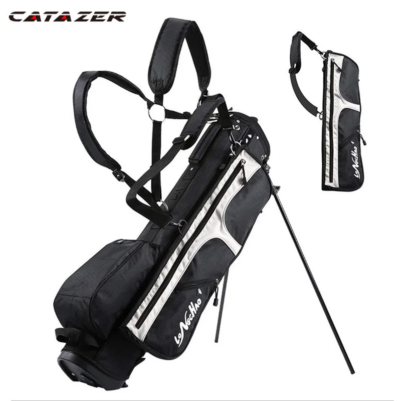 

Catazer Golf Stand Bag Multi-function Super Pro Portable Black Golf Stand Gun Bag