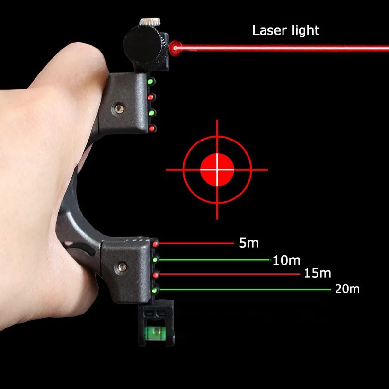 High Precision Aiming Slingshot Hunting Resin Slingshots with Flat Rubber Band for Outdoor Laser Aiming Shooting Game, Hunting