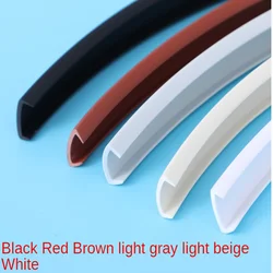 2M-10M U Edge Banding Veneer Edging Furniture Soft PVC Edgeband 12MM 14MM 16MM 18MM 20MM 25MM White Beige Gray Black Brown