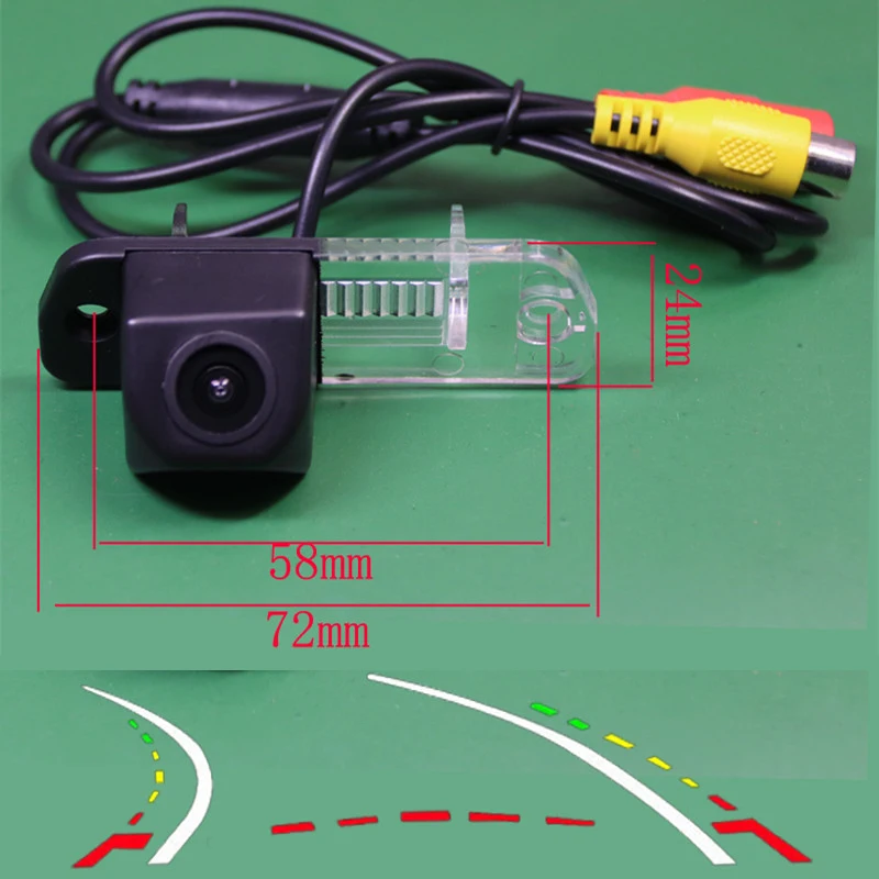 

Dynamic Trajectory Tracks Car Rear View Reversing Camera for Mercedes Benz S Class R W220 R300 R350 R500 ML300 ML350