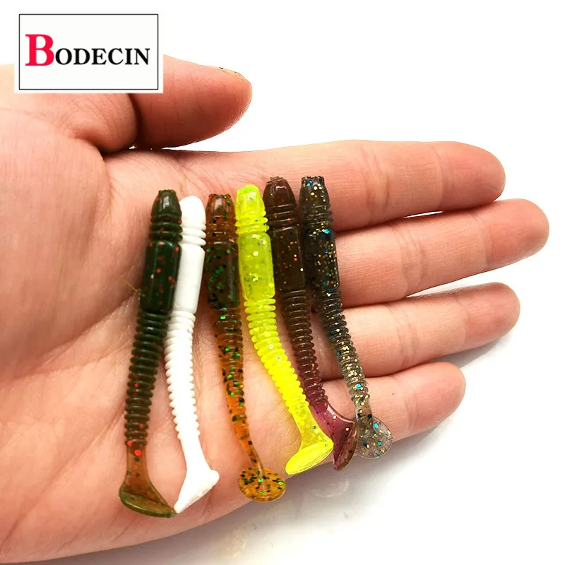 T Tail Grub Worm Vibrotail/Tioga/Rubber/Soft Lure Shad 50pc Silicone/Fake/Carp/Artificial Bait For Fishing Lures Swimbait Winter