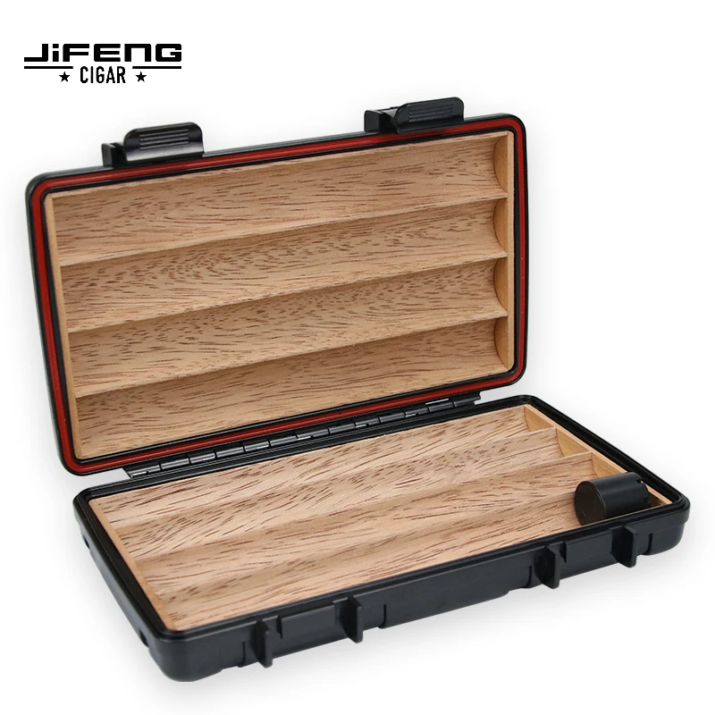 Portable Cigar Humidor Colorful Cigar Travel Portable Moisturizing Aging Box Sealed Cigar Case 2pcs 3pcs 4pcs Optional Capacity