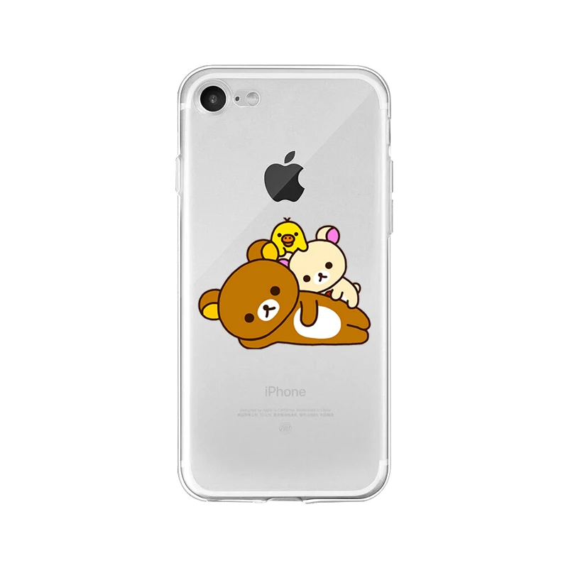 Yinuoda custodia per telefono di alta qualità cliente Rilakkuma per iPhone 5 5Sx 6 7 7plus 8 8plus X XS MAX XR 11 pro max