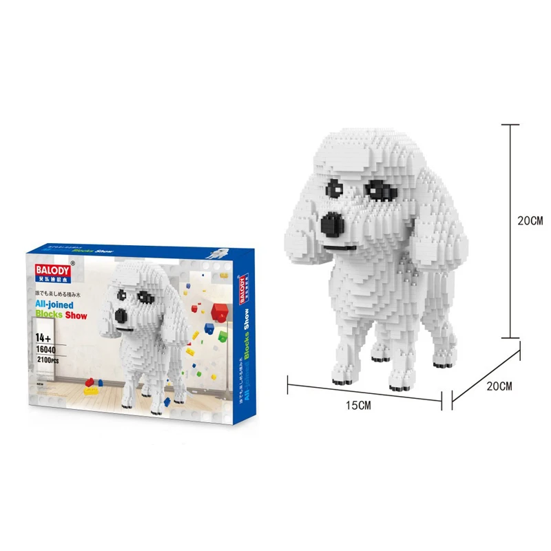 

Balody Animal Mini Building Blocks SHIHTZU Dog Max Diamond Bricks Figures Toys For Children 16033