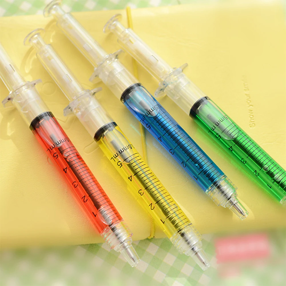Penna a forma di siringa personalizzabile | ABC Gadgets