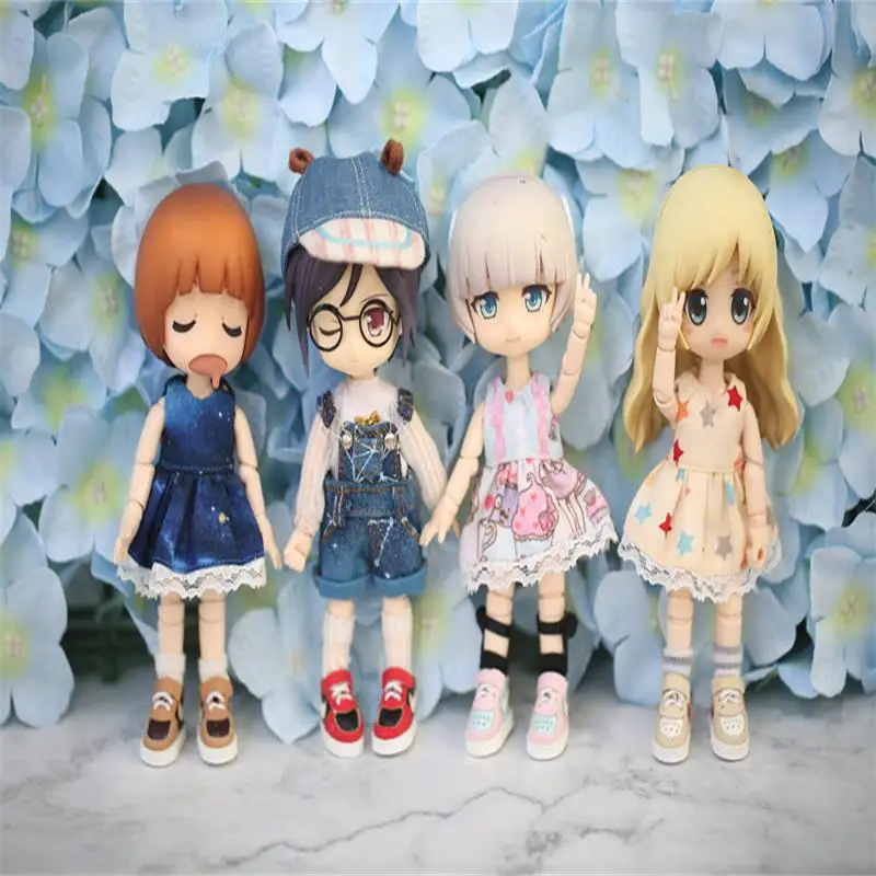 Nuovo 1 pz Fashion ob11 Dolls Dress Cute Sky Star abito base per OB11 1/12 bjd Dolls accessori vestiti per bambole