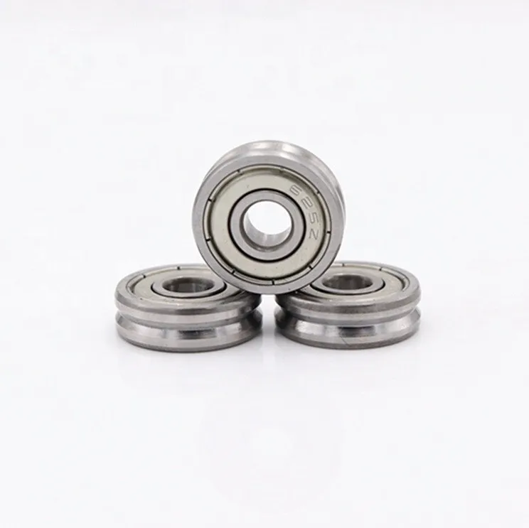 50 Stück V625ZZ V-Nut-Richtlager für Führungsräder V625 /120 V-Nut-Rollenlager 5x16x5 mm – Detail 1
