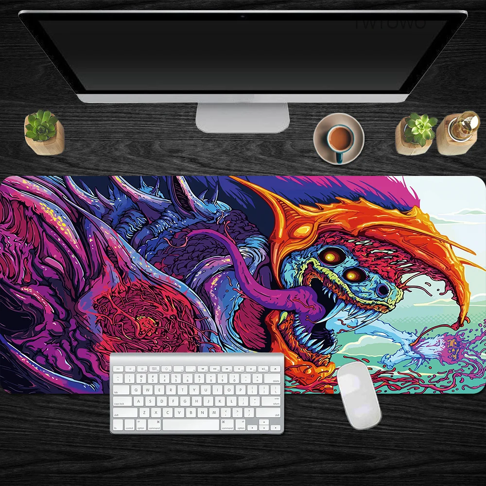 

Large Gaming Mouse Pad Gamer Locking Edge Keyboard Mouse Mat Rubber Gaming Desk Mousepad CS Go Hyper Beast Mouse Mat for Laptop