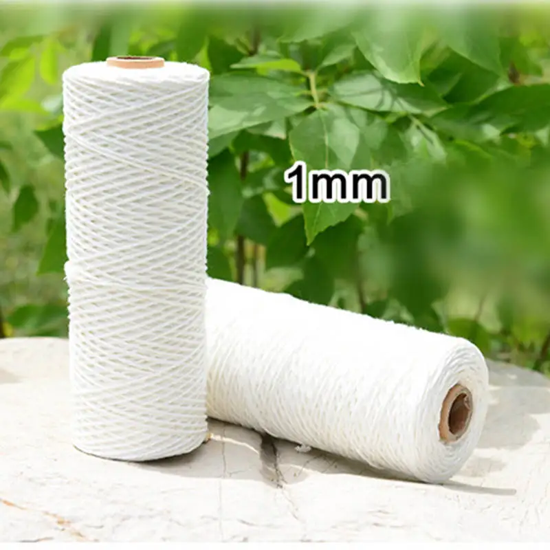 1PC 1/3mm Thick Butcher\'s String Cotton Twine Meat Prep Trussing Turkey Barbecue Strings Meat Sausage Tie Rope Cord 100 meters