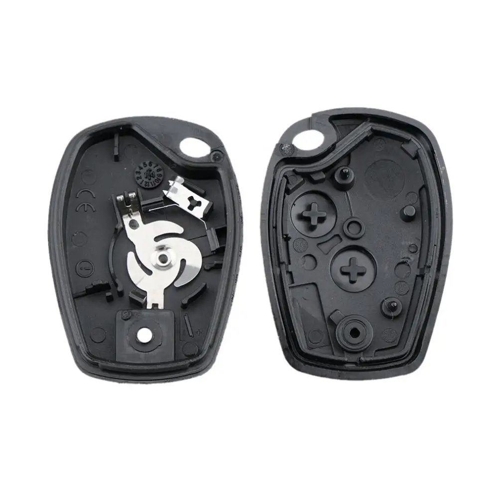 Carcasa para mando a distancia de coche, 2 botones, compatible con Renault Megane Modus Espace Laguna Duster Logan DACIA Sandero Fluence Clio Kangoo