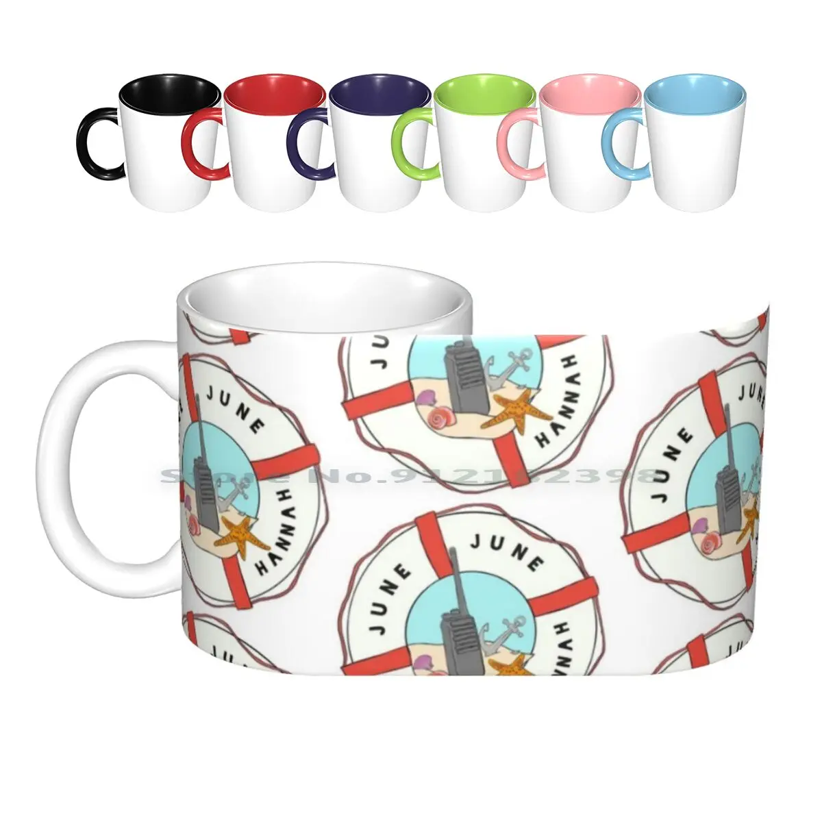 June June Hannah Ceramic Mugs Coffee Cups Milk Tea Mug Below Deck Med Mediterranean Bravo Bravotv Bravolebrity Below Deck Real