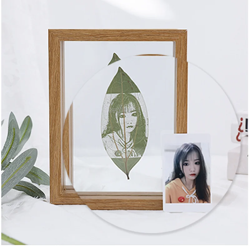 1pc Birthday Gift for Girls Men Women Engraving Custom Logo Photo on Leaves Valentine Day Creative Gifts for Boy Girlfriend