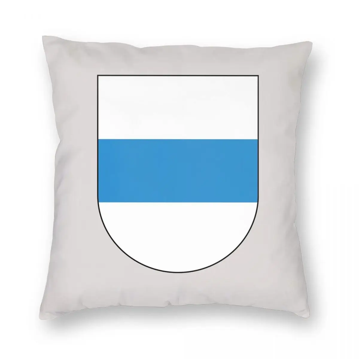 Coat Of Arms Of Zug Canton Pillowcase Polyester Linen Velvet Creative Zip Decor Throw Pillow Case Home Cushion Cover