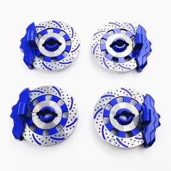 4 Pieces Unlimited Desert Racer (UDR) Adapter Aluminum Wheel Hex Hub Brake Disc + Caliper Disc OP For 1/7 Traxxas UDR