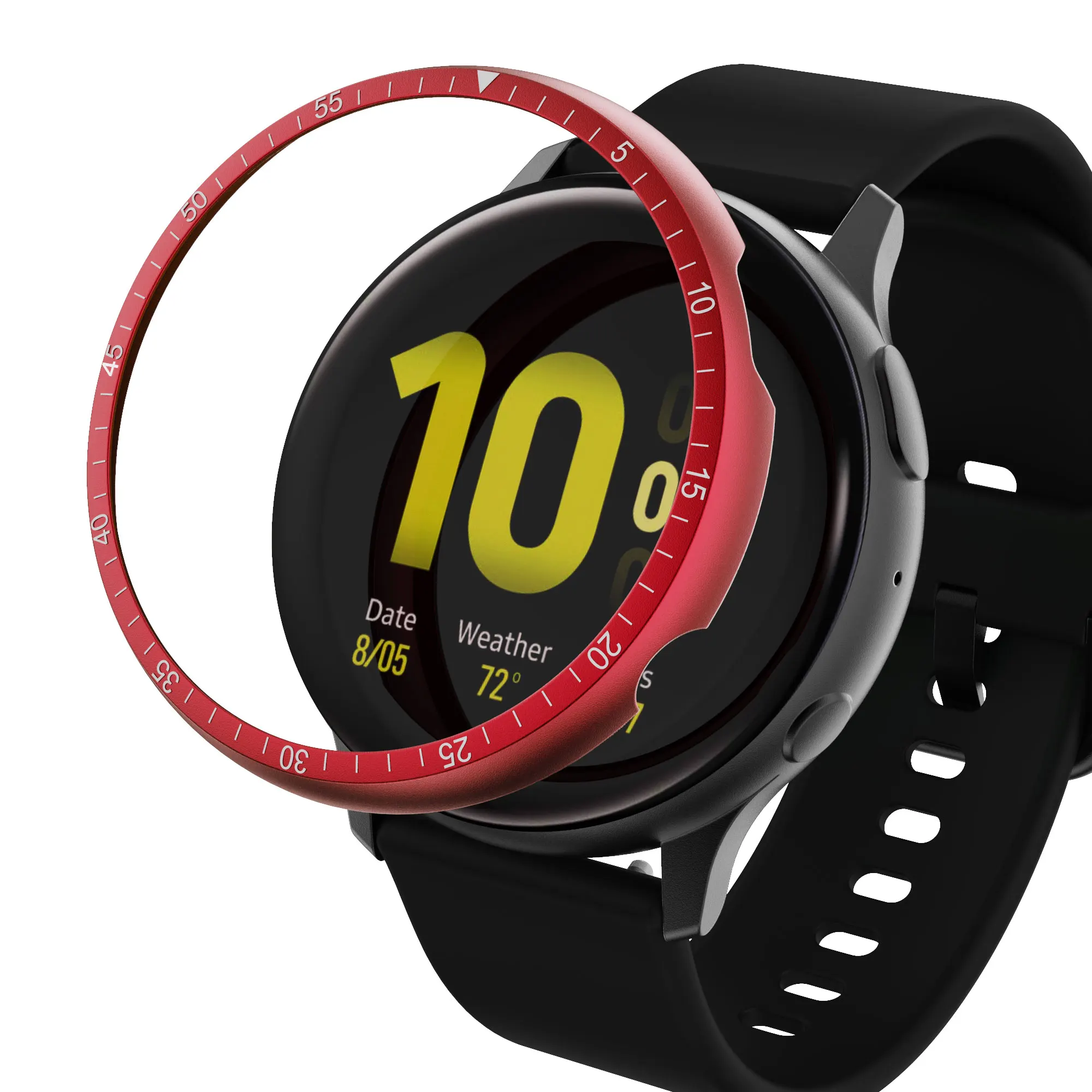 Samsung galaxy watch active 2,40mm,44mm用のベゼル,保護ケース,スポーツ接着剤,金属バンパー,アクセサリーactive240用