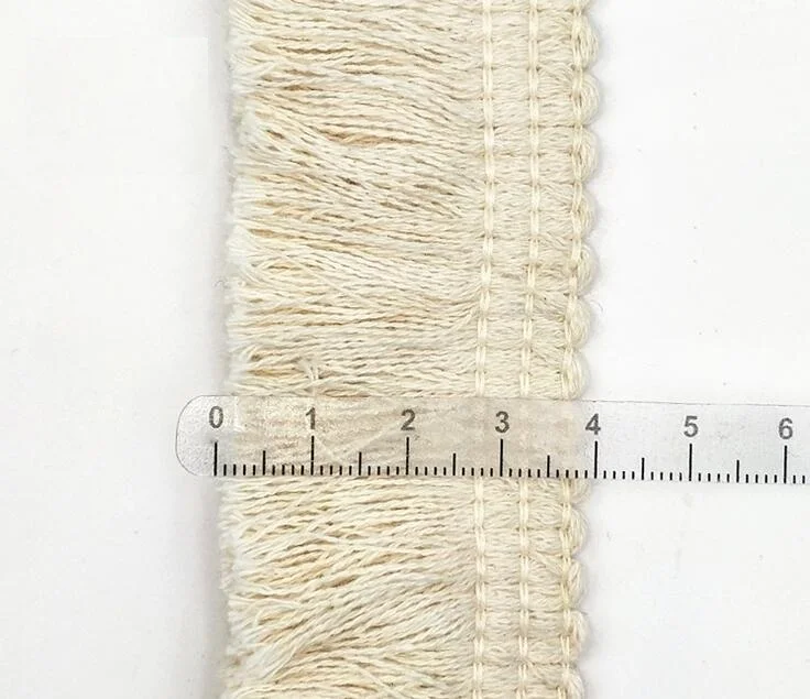 Super Thicken 4yards/lot 3.8cm Colored Cotton Tassel Lace Fringe Lace Cotton Pillow Curtain Clothing Lace Accessories X123