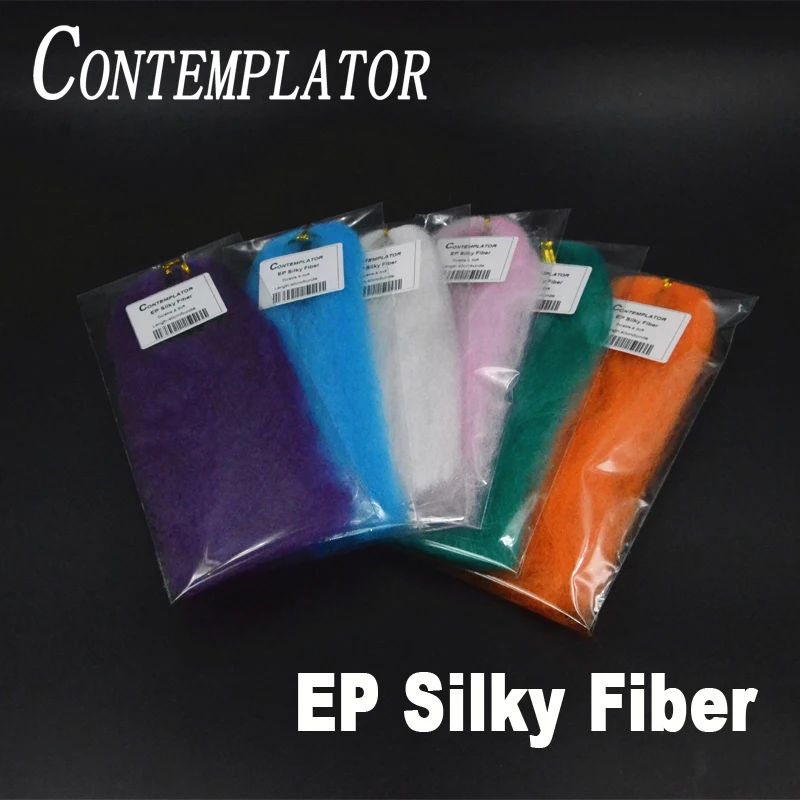 15optional Colors EP Silky Fiber Streamers Durable Fly Tying Materials Versatile Soft Fibers&Hairs For Trout Fishing Flies