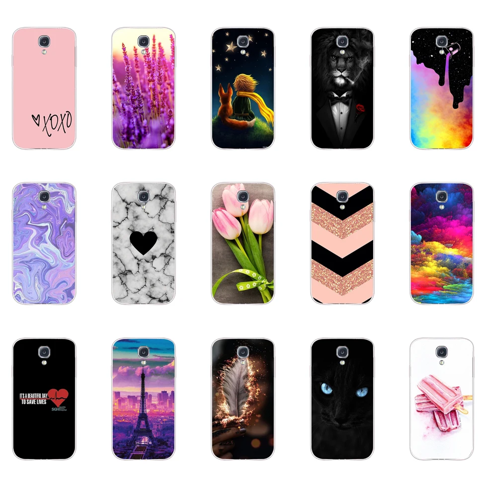 Case For Samsung S4 i9500 Case coque TPU Silicone Soft Cover on For Samsung Galaxy S4 bumper full 360 Protective fundas 6