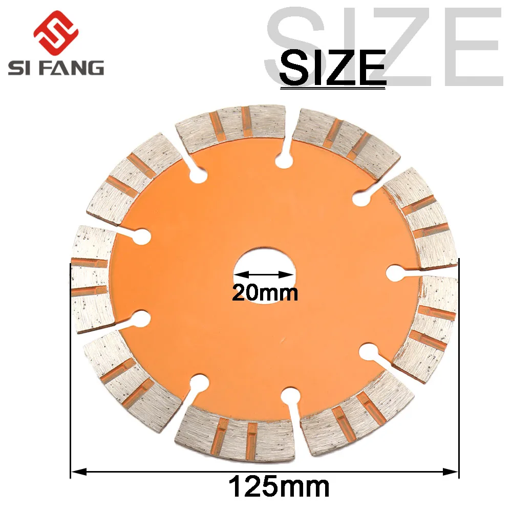 Lame de Scie à Segment pour Béton, Marbre et Céramique, Disque à Découper Diamant de 125mm et 5 Pouces