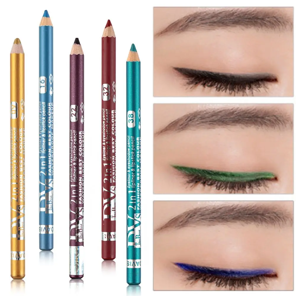 

Hot Matte Waterproof Eye Cosmetics Eye Shadow&Liner Pencil Lip Liner Pen Glitter Colourful Pearl Pigment