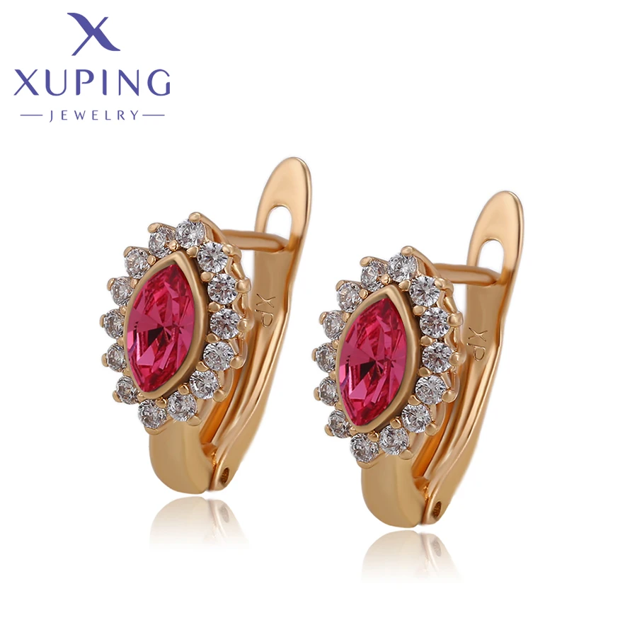 Xuping Jewelry Elegant Fashion New Arrival Crystal Earrings for Women Girls A00672925