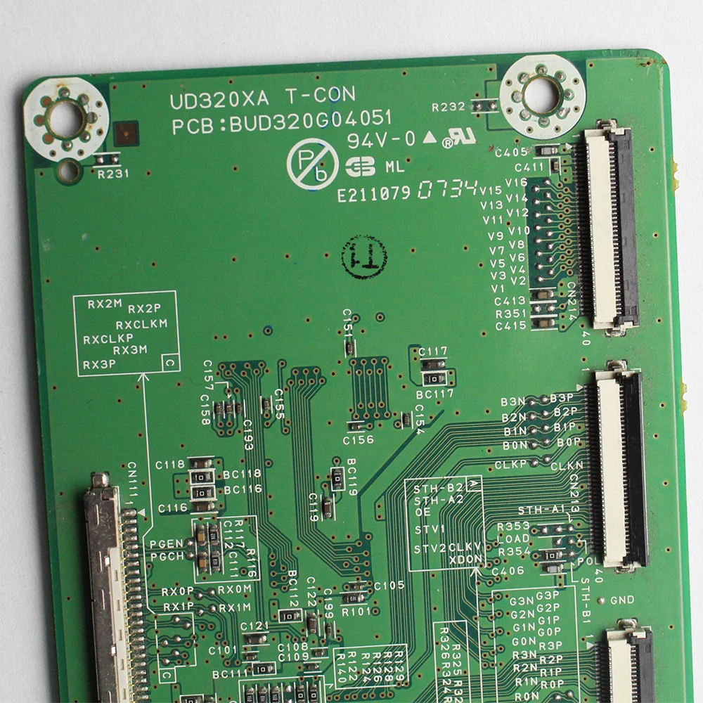 Tarjeta T-CON UD320XA TCON, equipo Original, Placa Teste, Placa lógica LCD, pantalla probada