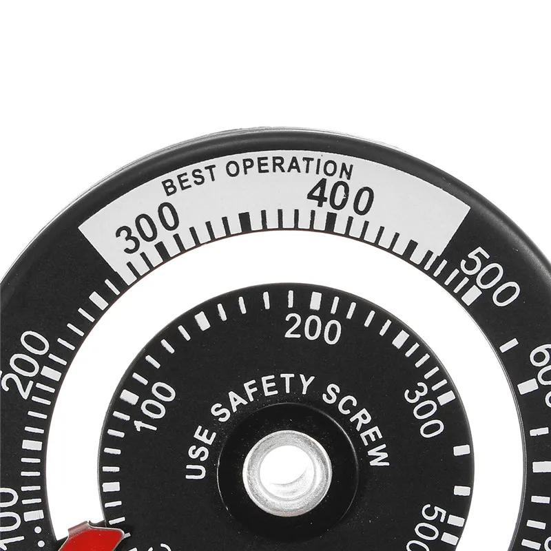 Magnetic Fireplace Fan Stove Thermometer For Log Wood Burner Barbecue Oven Stove Burn Indicator Temperature Gauge Meter Tool