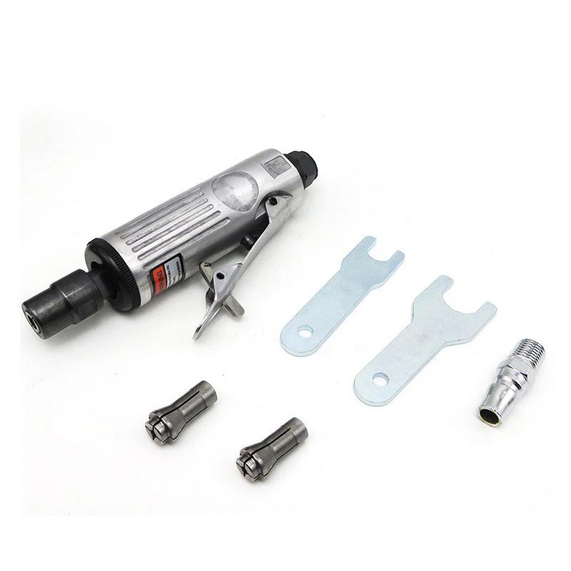 90 Degree Pneumatic Tool Mini 1/4 Air Angle Die Grinder Mill Engraving Machine Pneumatic Polishing Grinding Tool for Tire Wheel