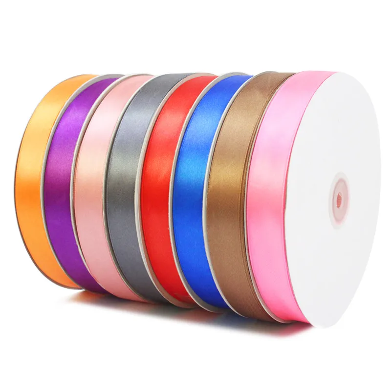 Polyester Satin Ribbon, DIY Ribbon Gift Decoration, Monochromatic, 100Yard, 1.2cm