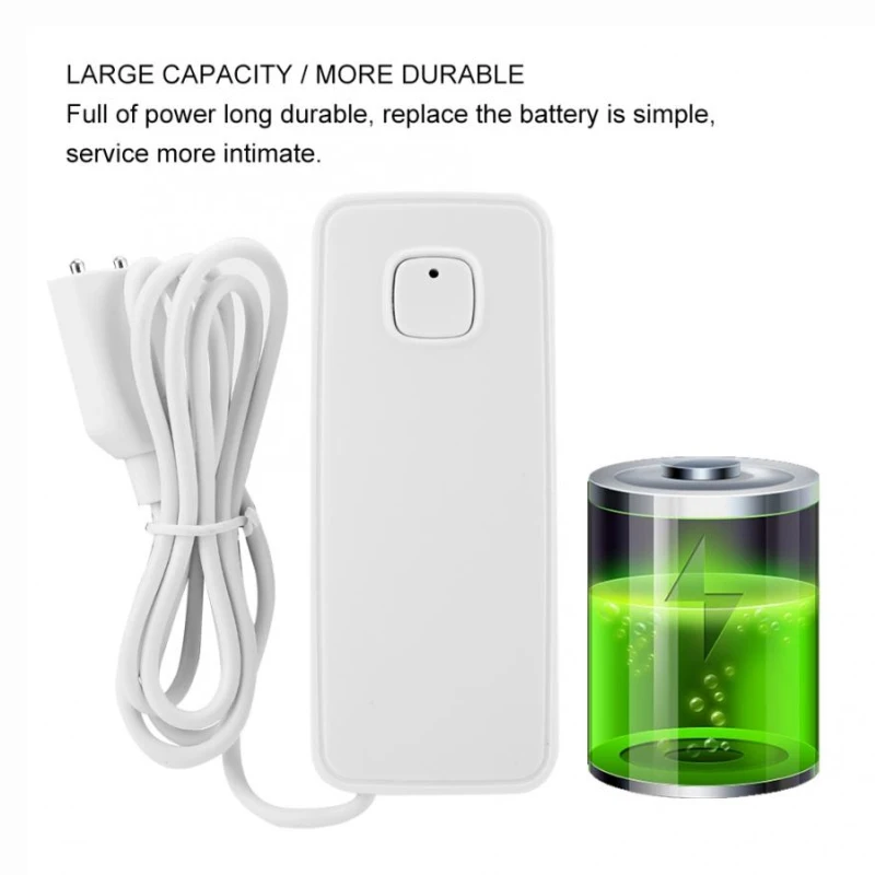 Tuya Wifi Wasser lecks ensor Lecks tand Schall alarm Detektor Sicherheit Überlauf schutz Smart Life Fernbedienung Monitor