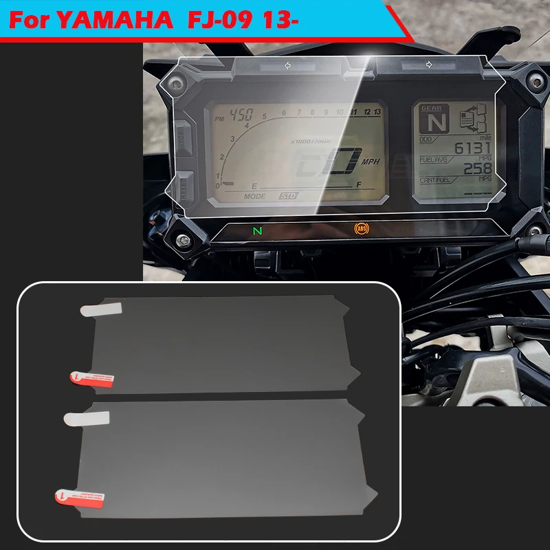 2 Set Motorcycle Speedometer Instrument TPU Film Dashboard Screen Protector Gauge Fit For Yamaha MT-09 FJ09 TRACER 900