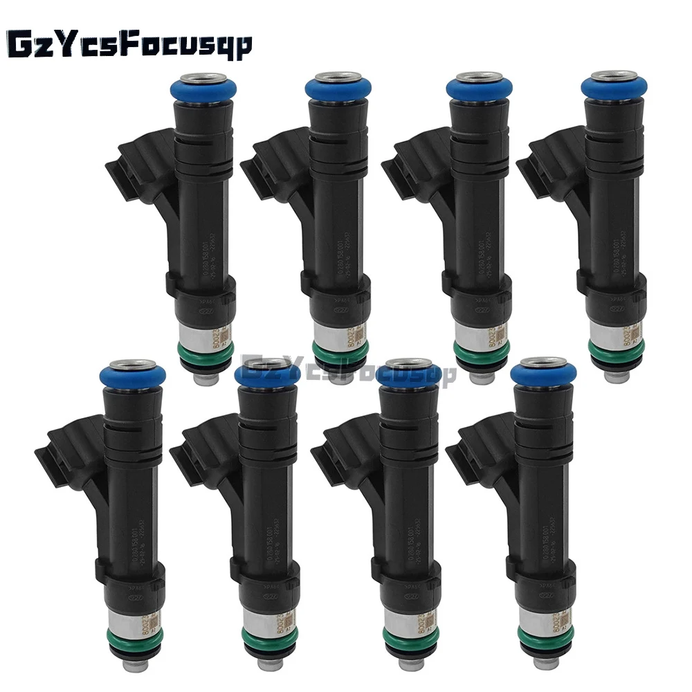 

6pcs/Lot New Fuel Injector 0280158001 2L1EA5C 82211167N For Ford E- Series Expedition 5.4L V8 2003-2009