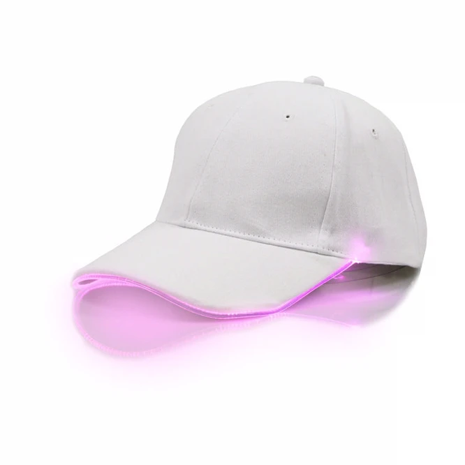 LED Luminous Hat Men Baseball Cap Bar Disco Equipment Stage Performance Hip-hop Fluorescent Sunshade Hat White Yellow Light