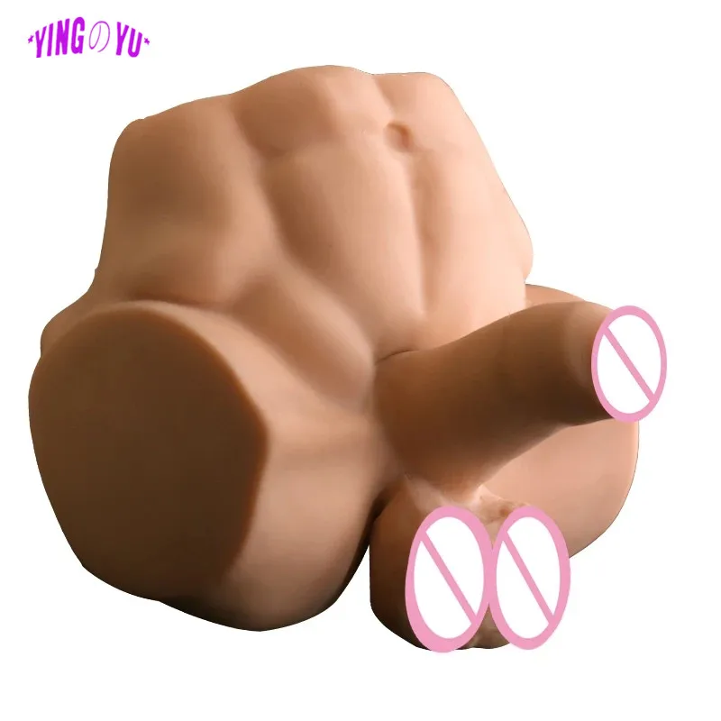 3D Realistic Silicone Men Ass Big Dildo Huge Penis Artificial Pussy Anal Sex Toys for Women Female Masturbator Erotic Products